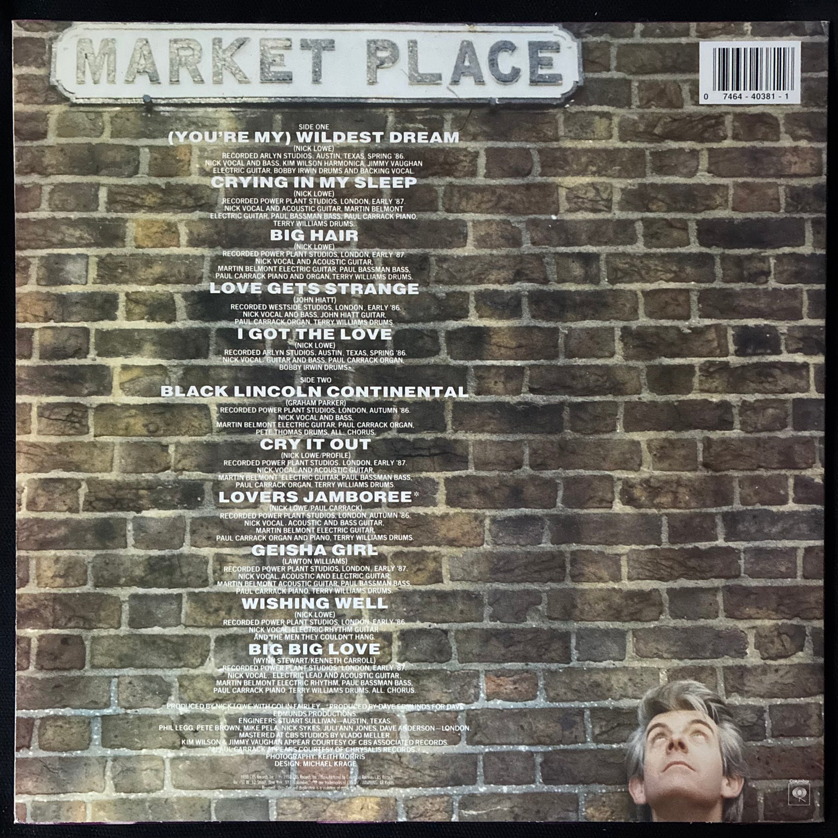 NICK LOWE - PINKER AND PROUDER THAN PREVIOUS (USED VINYL 1988 US M-/M-)
