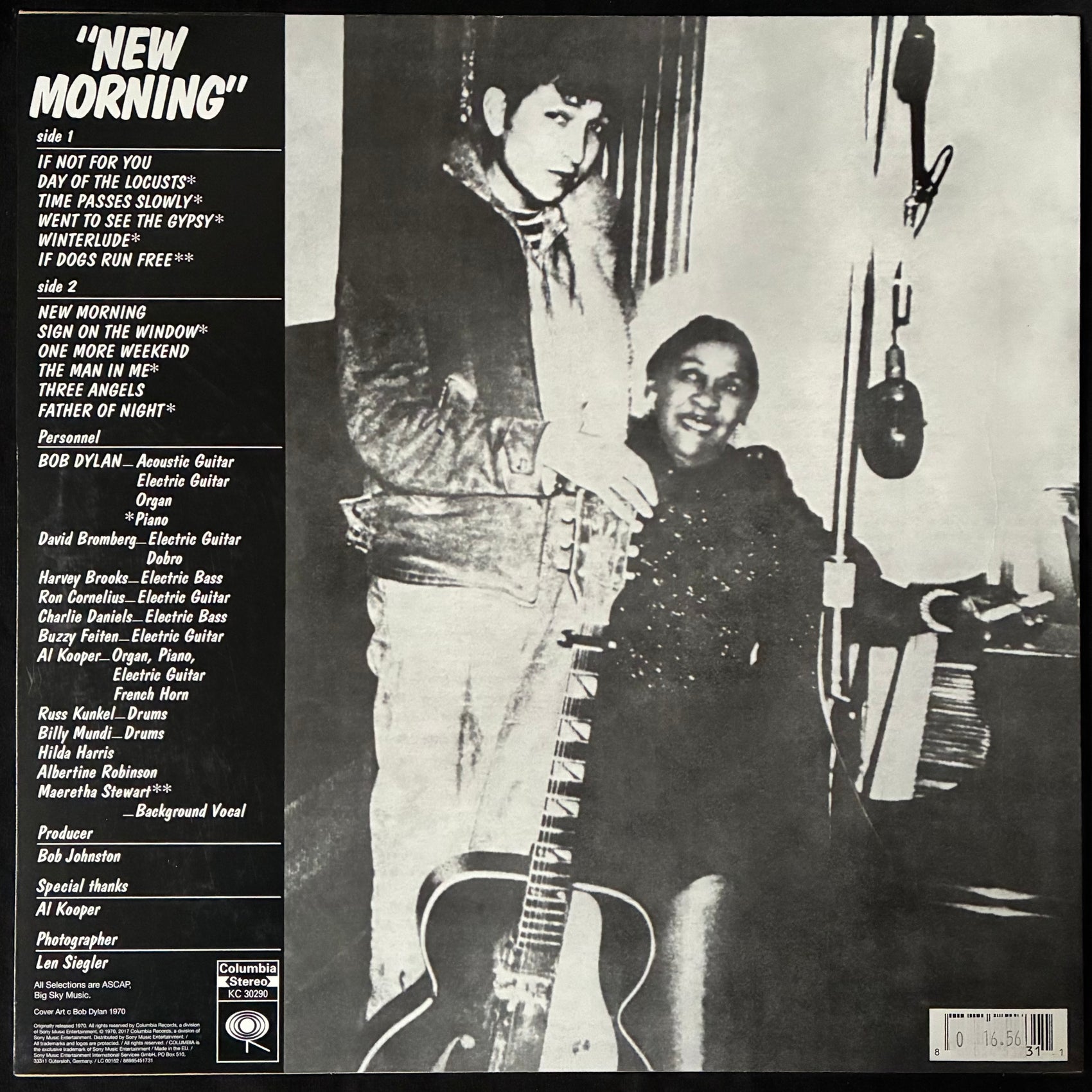 BOB DYLAN - NEW MORNING (180GM) (USED VINYL 2017 EU M-/M-)