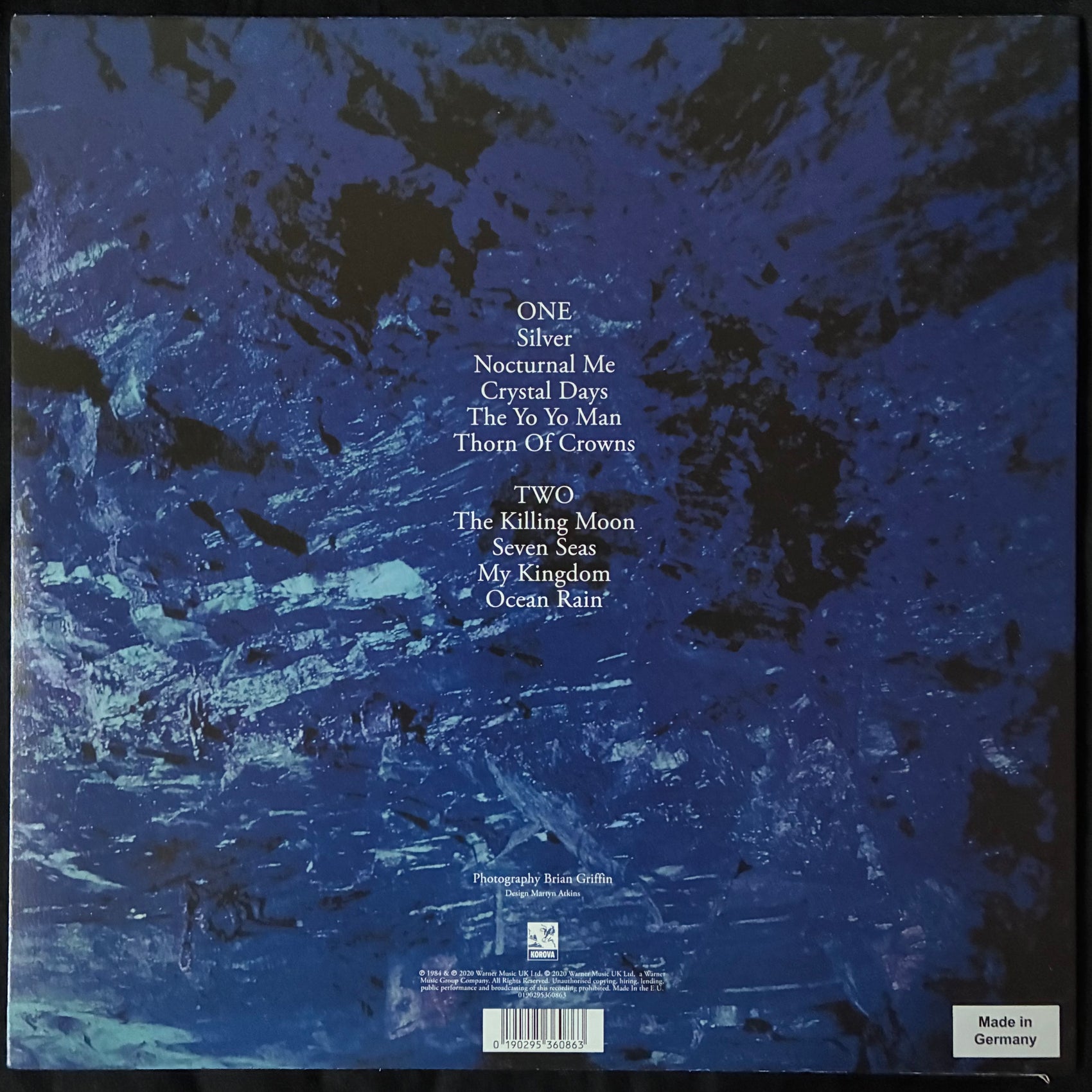 ECHO & THE BUNNYMEN - OCEAN RAIN (180GM) (USED VINYL 2020 EU M-/M-)