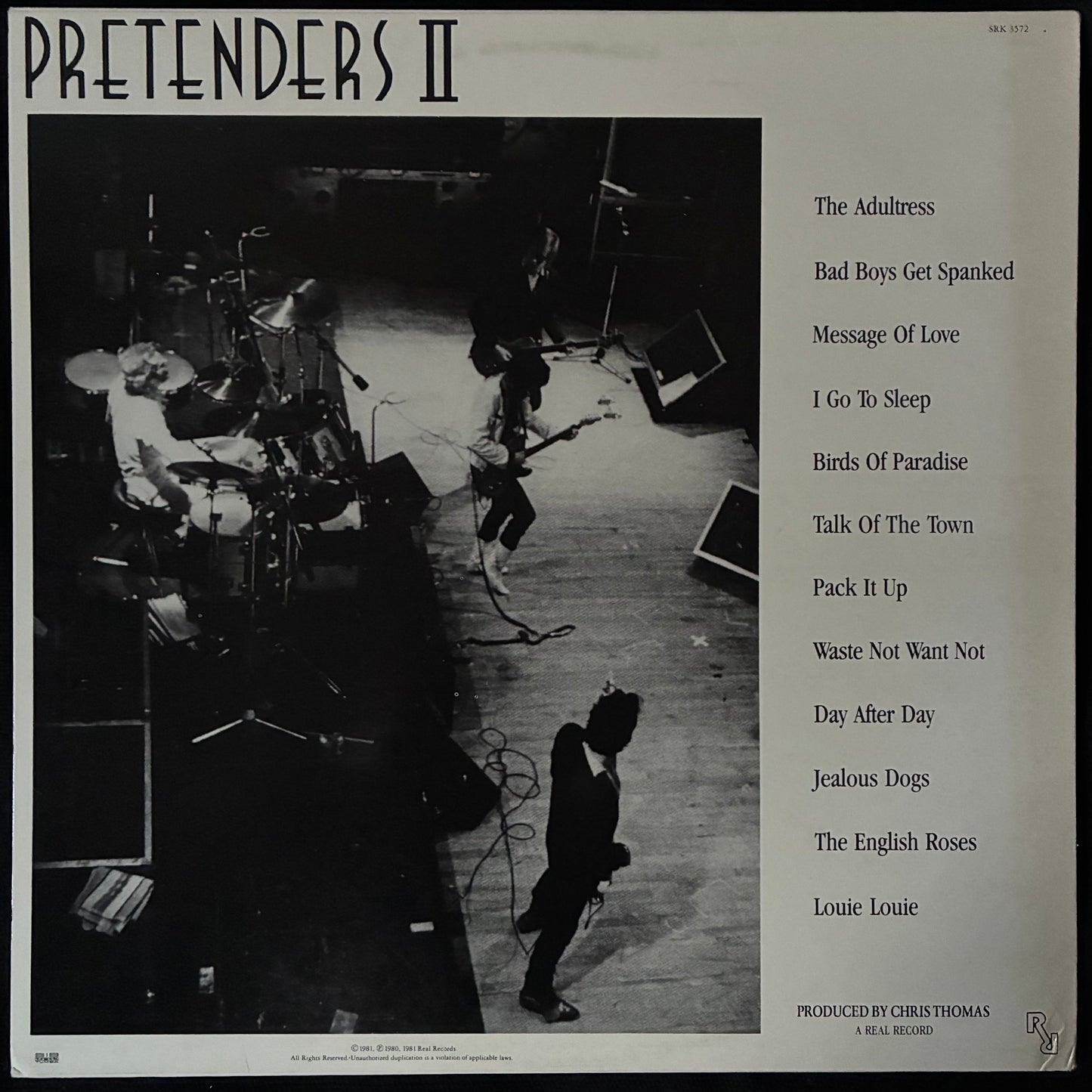 PRETENDERS - PRETENDERS II (USED VINYL 1981 SWEDEN M-/EX+)