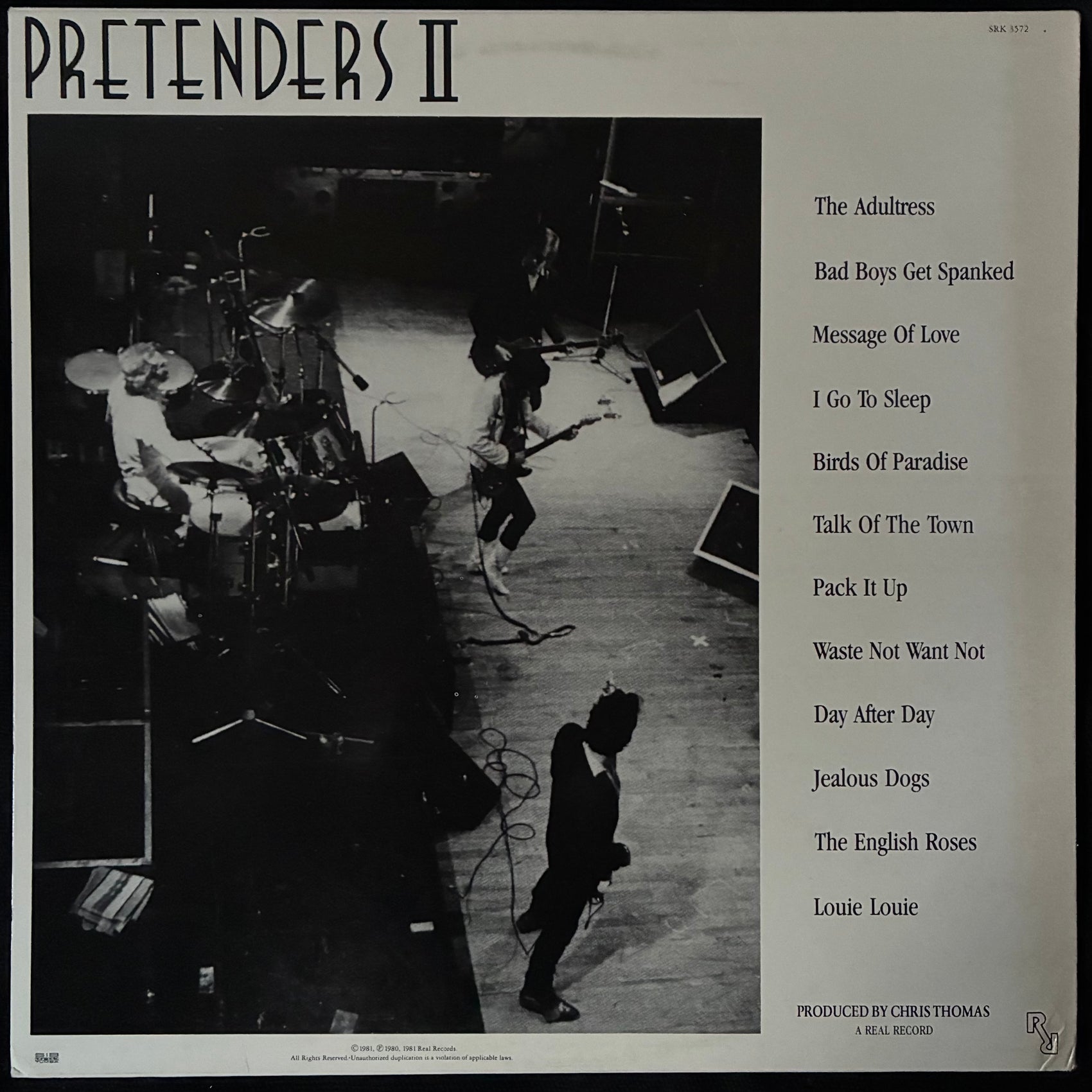 PRETENDERS - PRETENDERS II (USED VINYL 1981 SWEDEN M-/EX+)