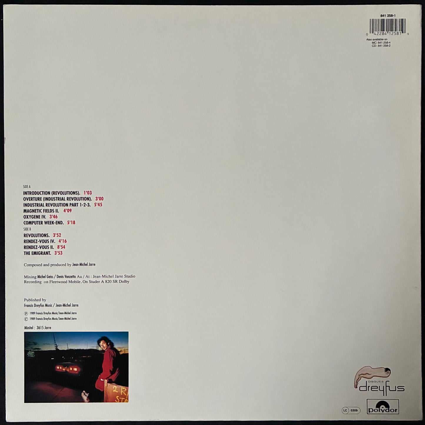 JARRE - LIVE (USED VINYL 1989 GERMANY M-/M-)