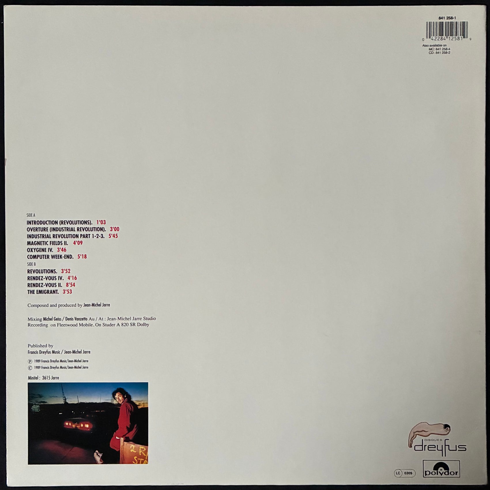 JARRE - LIVE (USED VINYL 1989 GERMANY M-/M-)