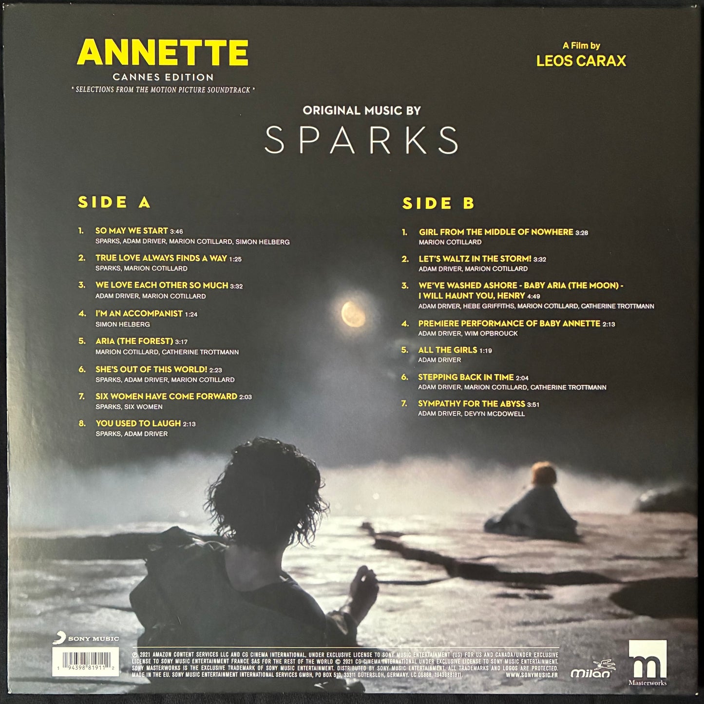 SPARKS - ANNETTE : CANNES EDITION (LP+POSTER) (USED VINYL 2021 EU M-/M-)
