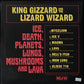 KING GIZZARD AND THE LIZARD WIZARD - ICE, DEATH PLANETS, LUNGS, MUSHROOMS AND LAVA (2LP) (BLUE MARBLED) (USED VINYL 2022 AUS M-/M-)