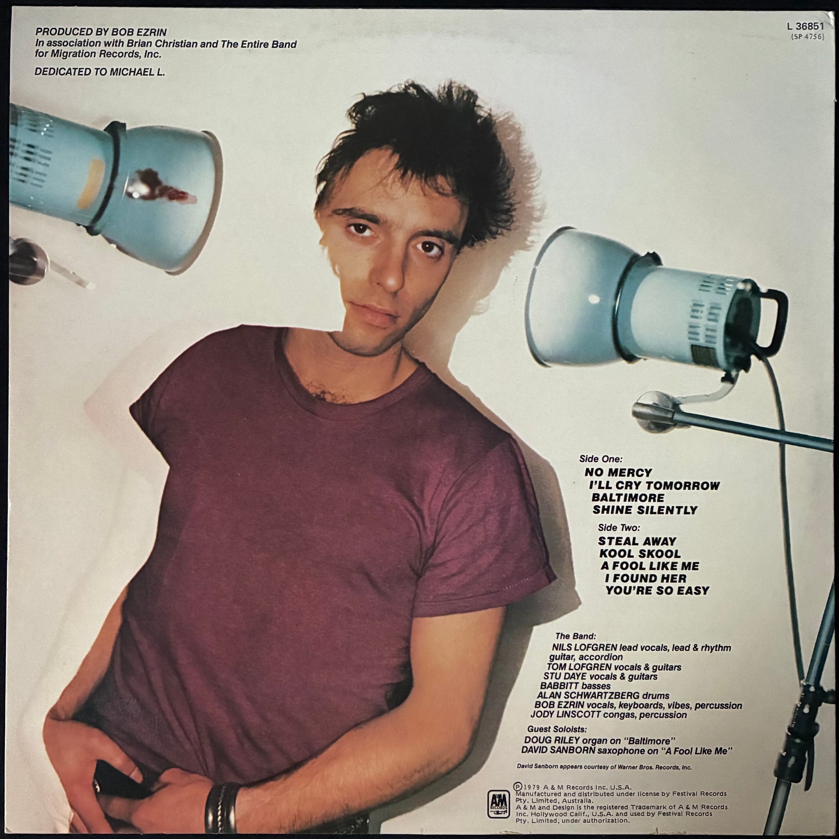 NILS LOFGREN - NILS (USED VINYL 1979 AUS M-/EX+)