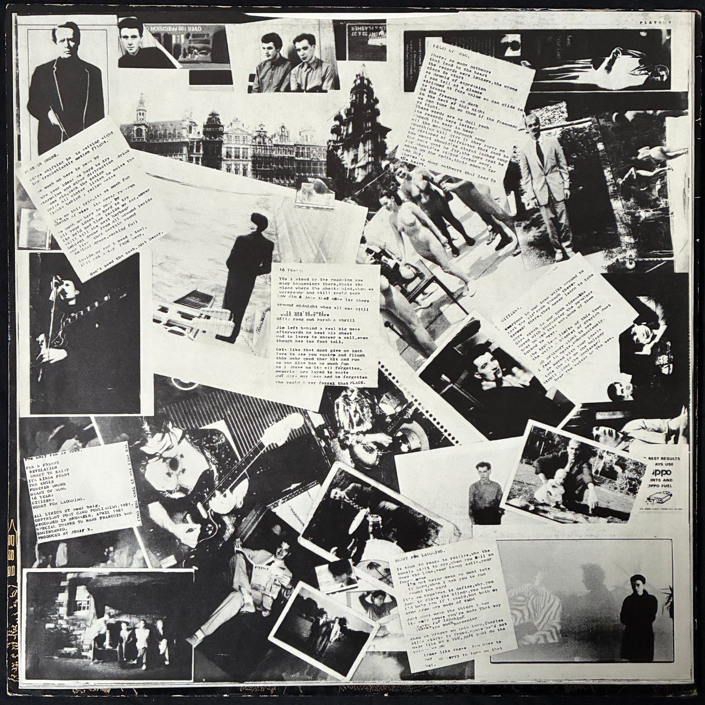 JOSEF K - THE ONLY FUN IN TOWN (FIRST PRESSING) (USED VINYL 1981 UK M-/EX)