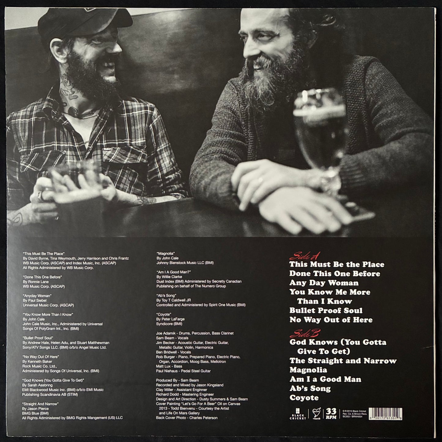 IRON AND WINE & BEN BIRDWELL - SING INTO MY MOUTH (BROWN MARBLE COLOURED) (USED VINYL 2015 US M-/M-)