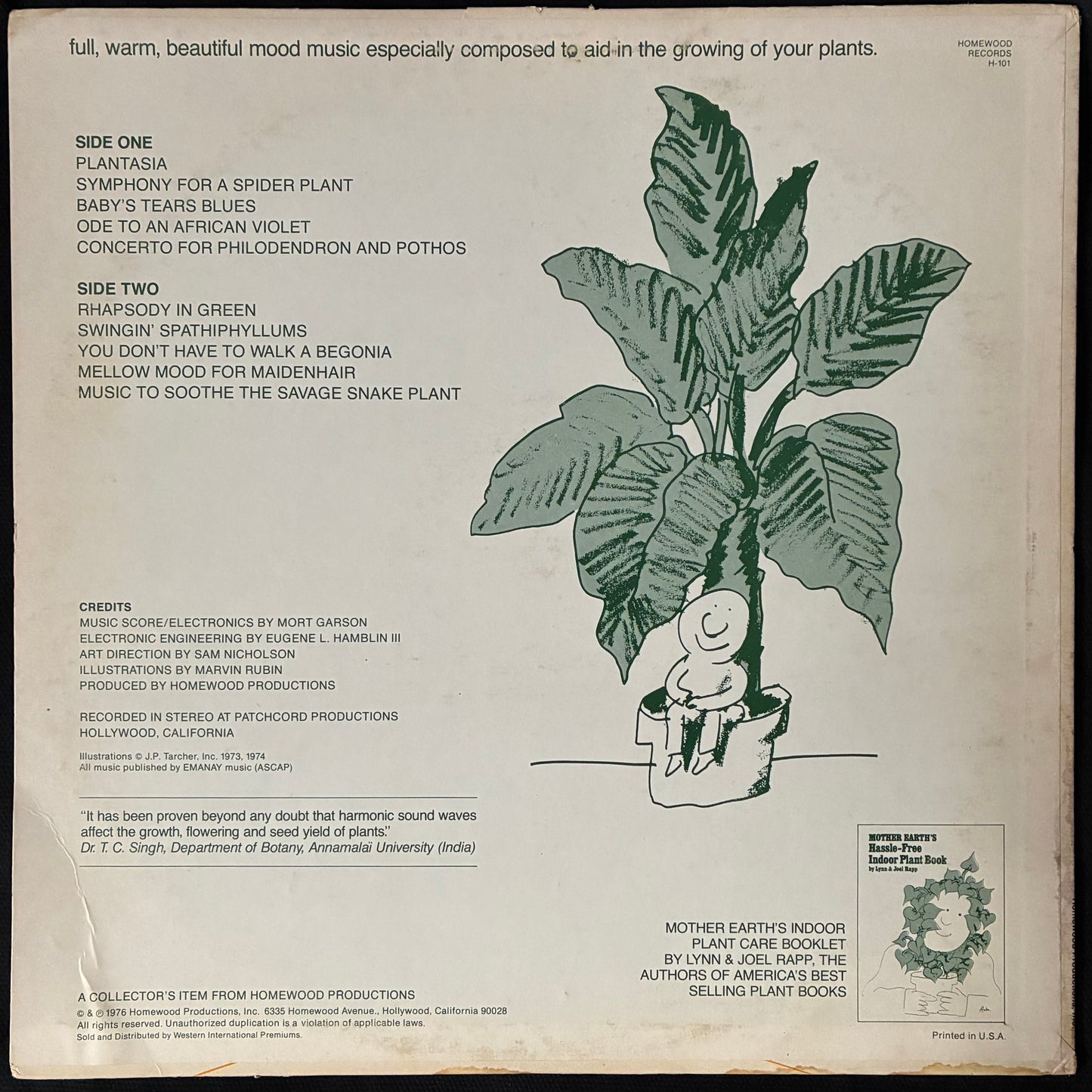 MORT GARSON - MOTHER EARTH'S PLANTASIA (USED VINYL 1978 US EX/VG)