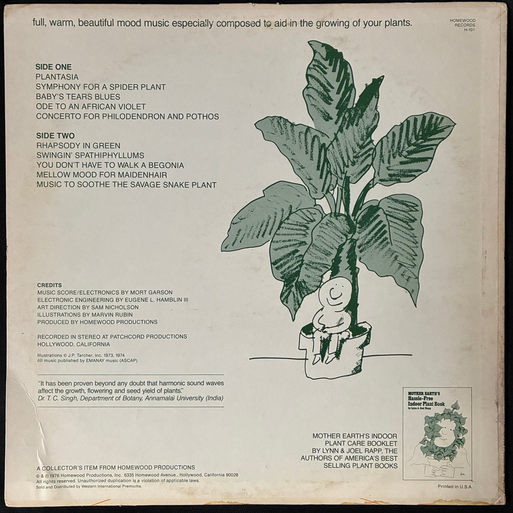 MORT GARSON - MOTHER EARTH'S PLANTASIA (USED VINYL 1978 US EX/VG)
