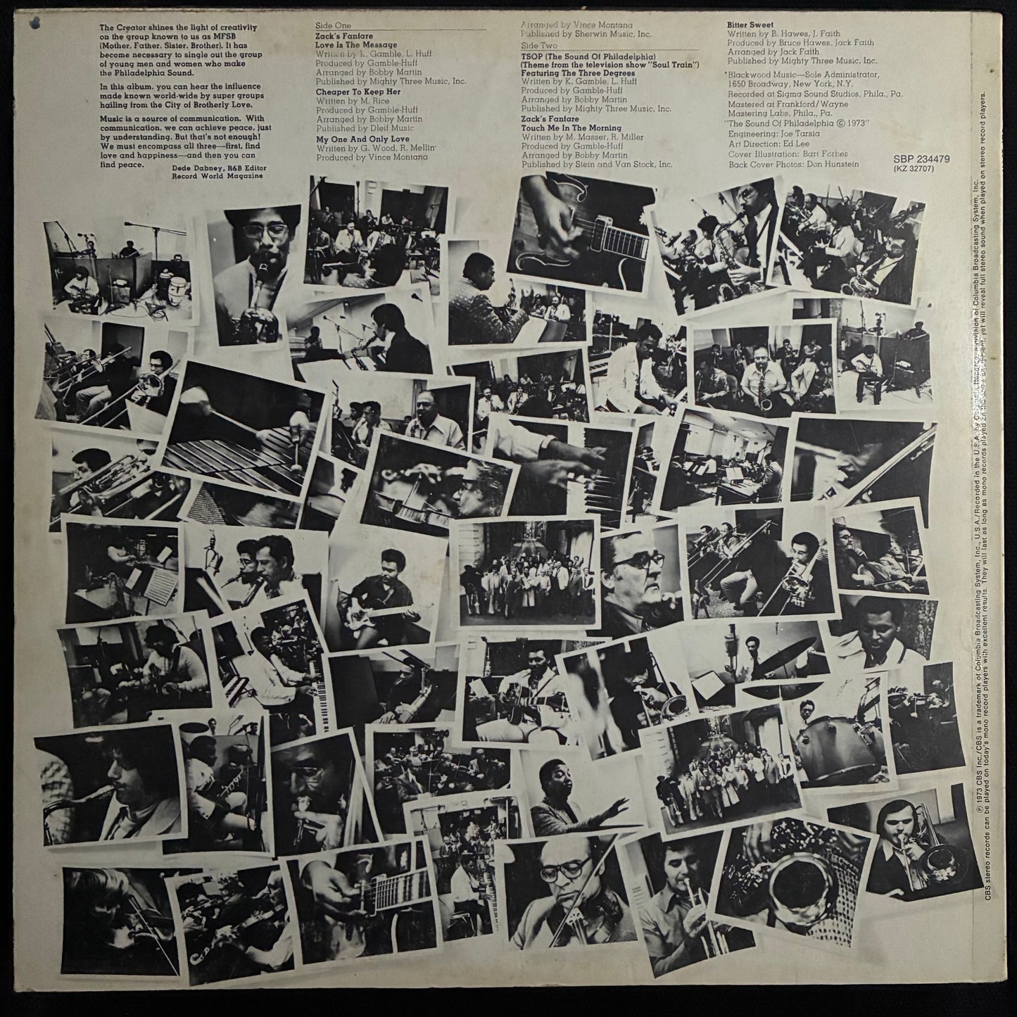 MFSB - LOVE IS THE MESSAGE (USED VINYL 1973 AUS EX+/EX)
