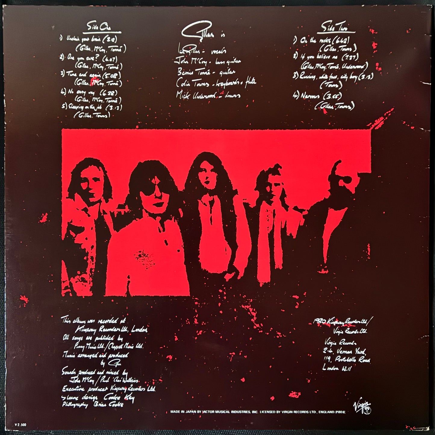 GILLAN - GLORY ROAD (USED VINYL 1980 JAPAN M-/EX+)