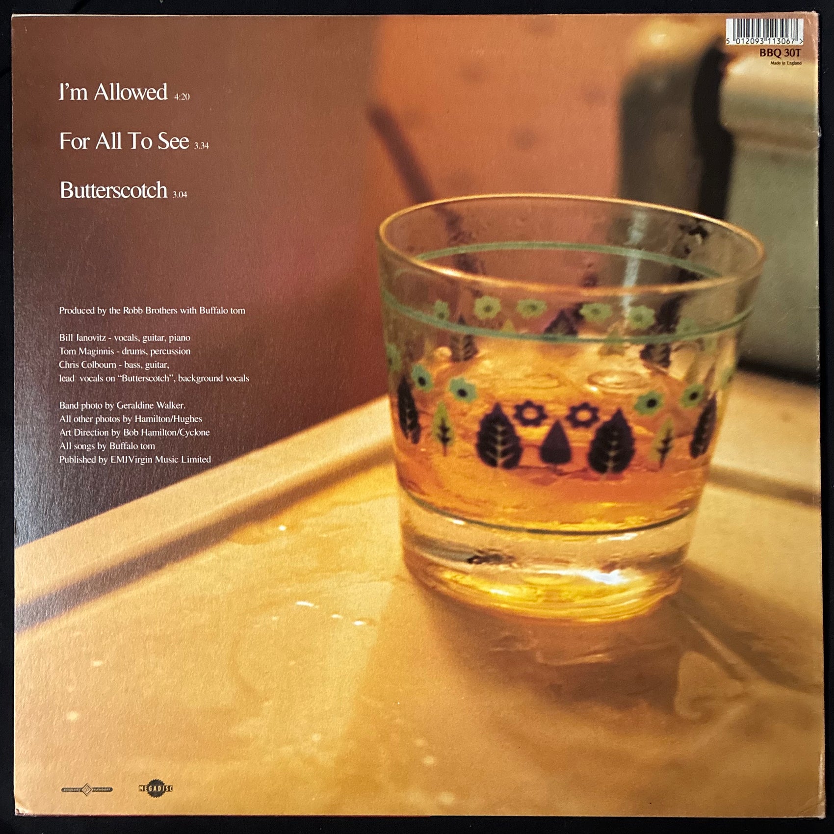 BUFFALO TOM - I'M ALLOWED (12") (USED VINYL 1994 EU M-/M-)