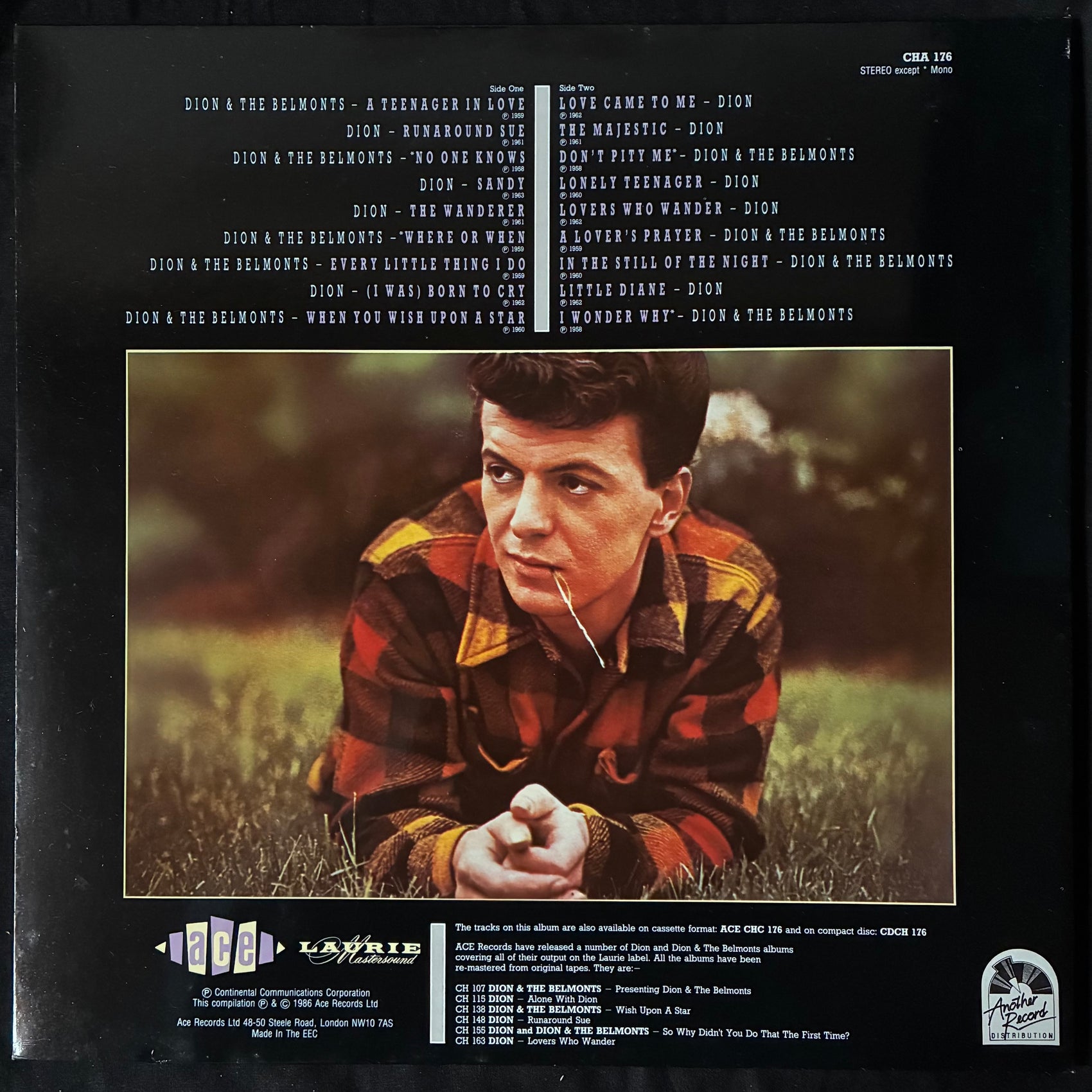 DION AND THE BELMONTS - HITS (USED VINYL 1986 UK M-/M-)