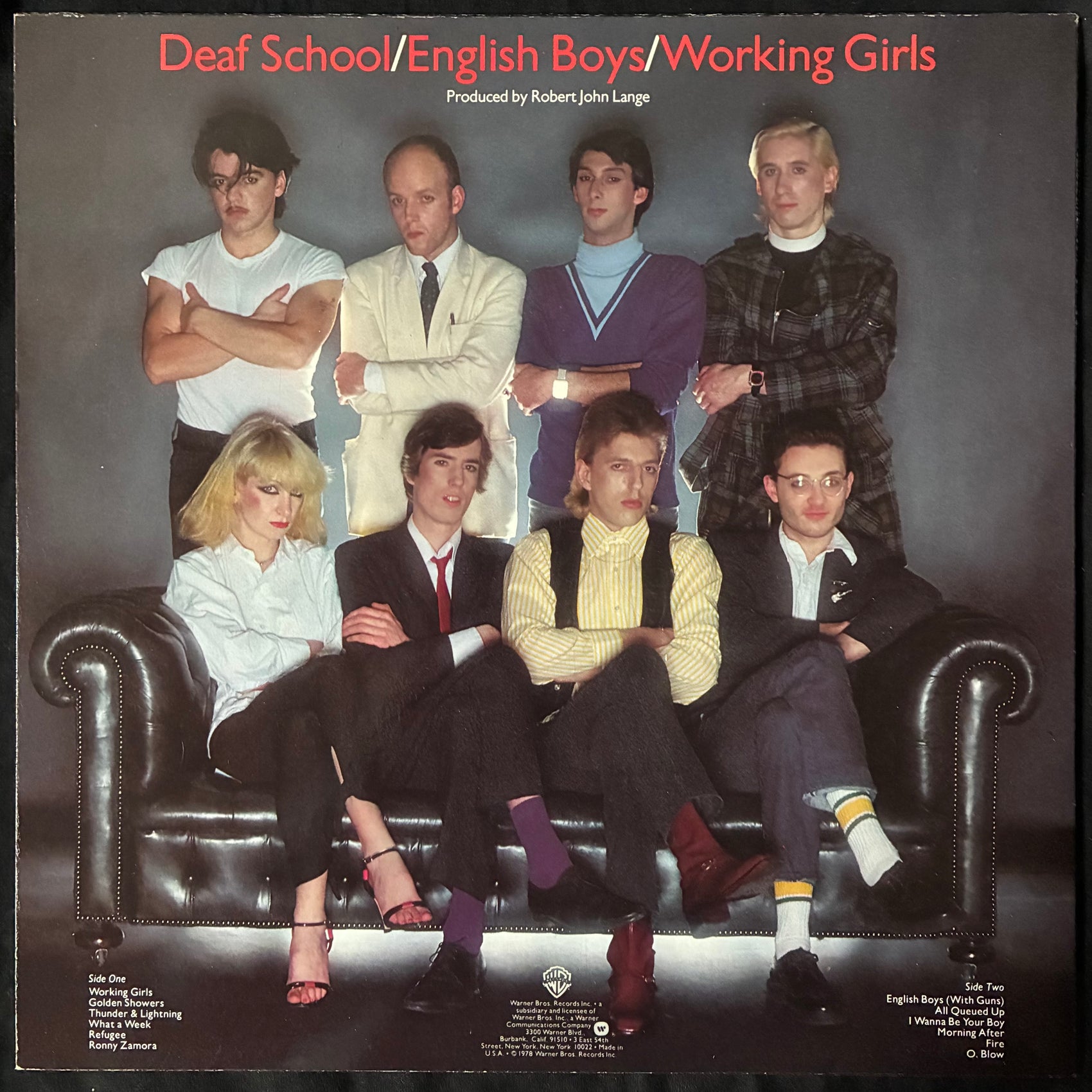 DEAF SCHOOL - ENGLISH BOYS/WORKING GIRLS (USED VINYL 1978 US M-/EX+)