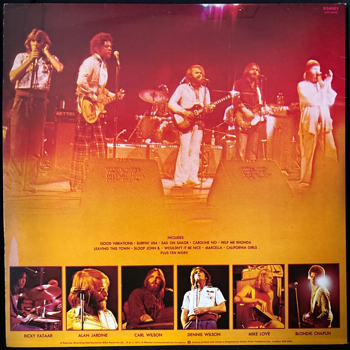 BEACH BOYS - THE BEACH BOYS IN CONCERT (2LP) (USED VINYL 1973 UK M-/EX+)