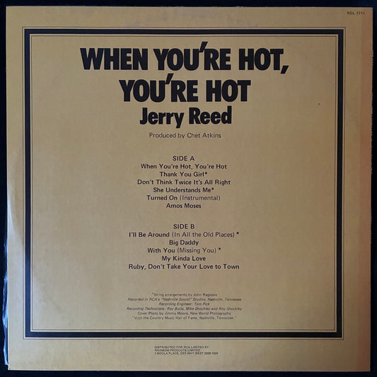 JERRY REID - WHEN YOU'RE HOT, YOU'RE HOT (USED VINYL AUS M-/EX+)