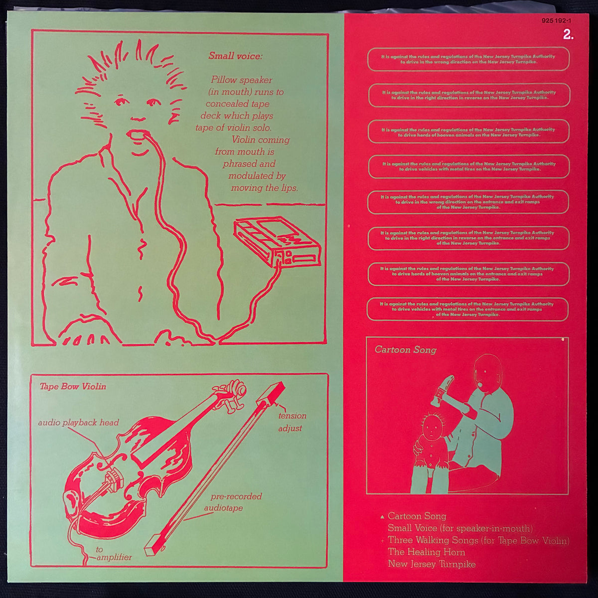 LAURIE ANDERSON - UNITED STATES LIVE (5LP BOX SET) (USED VINYL 1984 EU M-/M-/EX+)