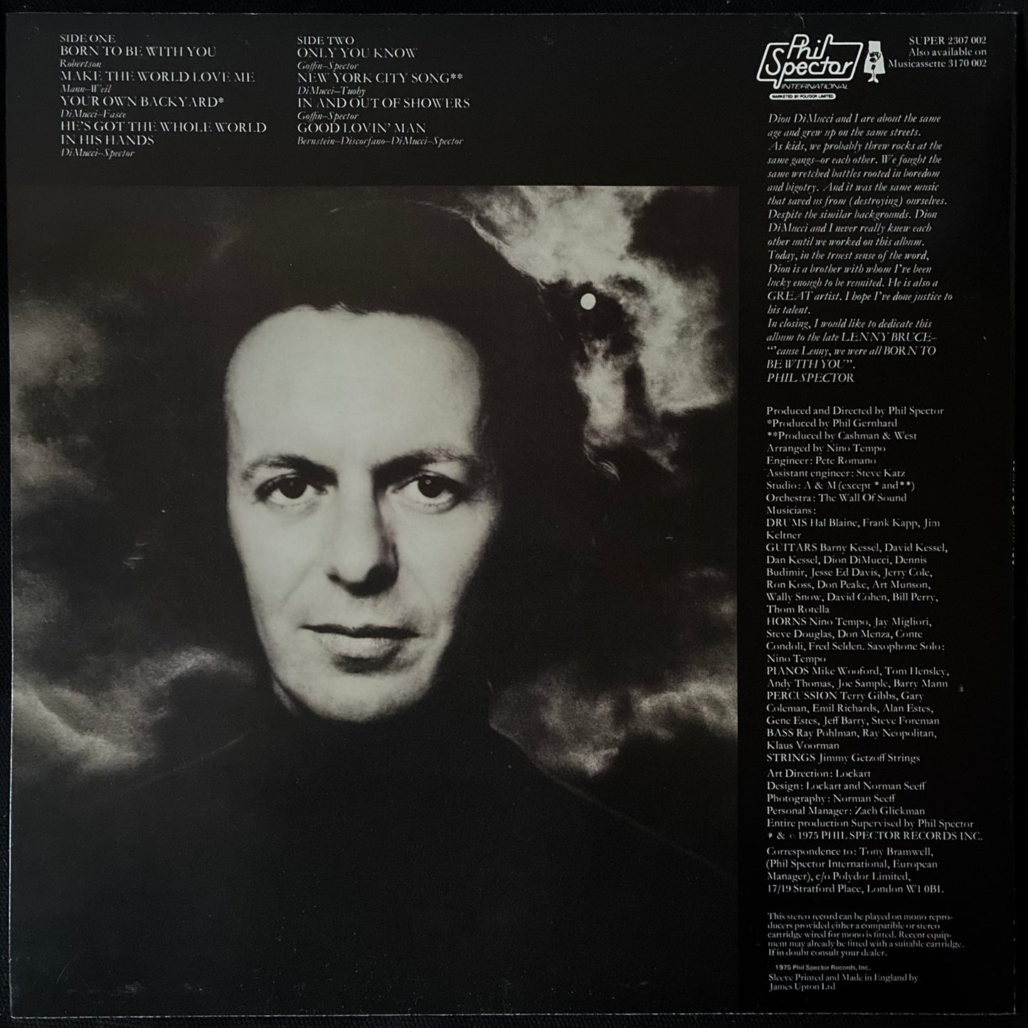 DION - BORN TO BE WITH YOU (USED VINYL 1975 UK M-/M-)