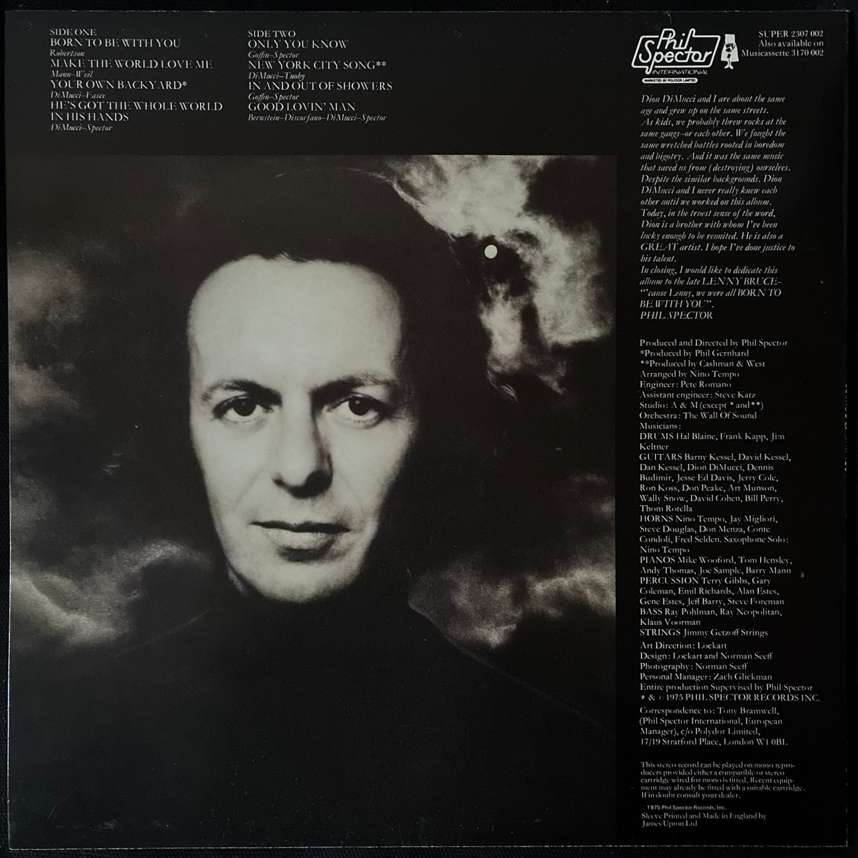 DION - BORN TO BE WITH YOU (USED VINYL 1975 UK M-/M-)
