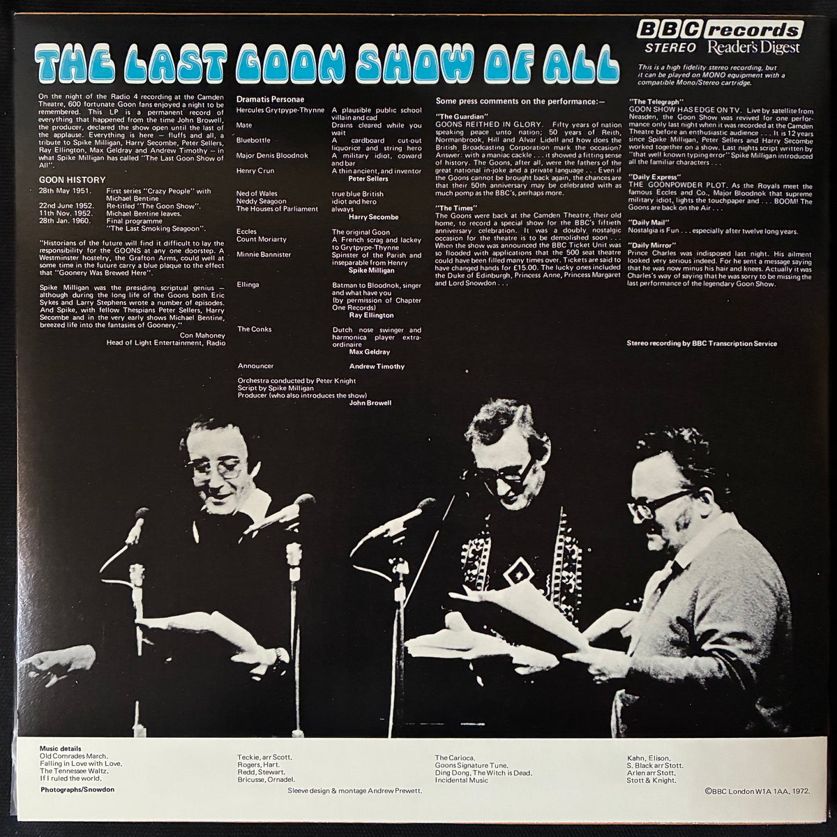 VARIOUS ARTISTS - THE BBC COMEDY ALBUM (6LP BOX SET) (USED VINYL 1976 AUS M-/M-)