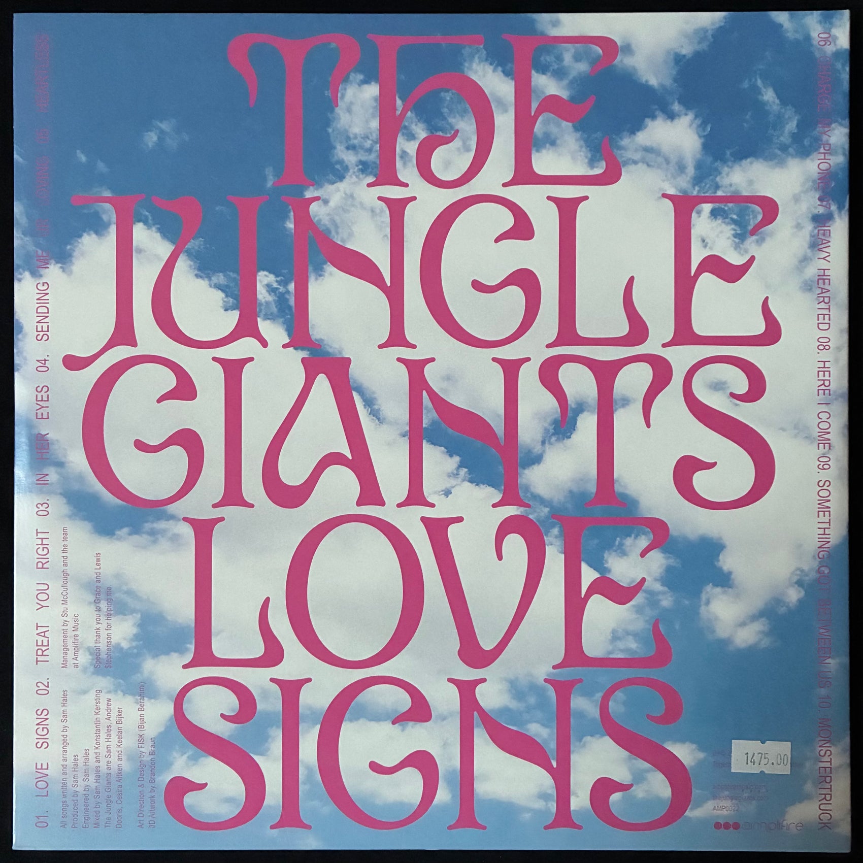 JUNGLE GIANTS - LOVE SIGNS (NEON GREEN COLOURED) (USED VINYL 2021 AUS M-/M-)