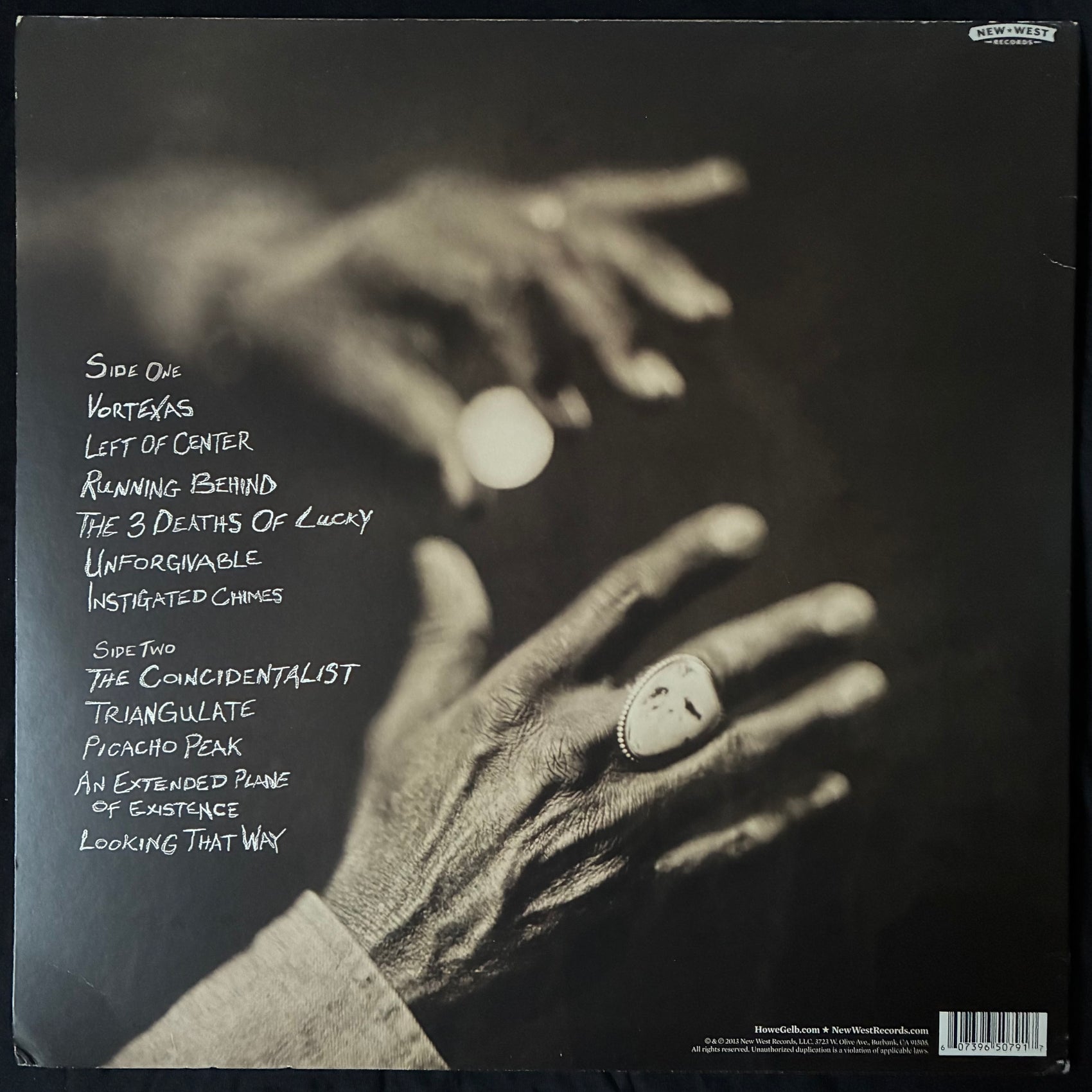 HOWE GELB - THE COINCIDENTALIST (USED VINYL 2013 US M-/EX)
