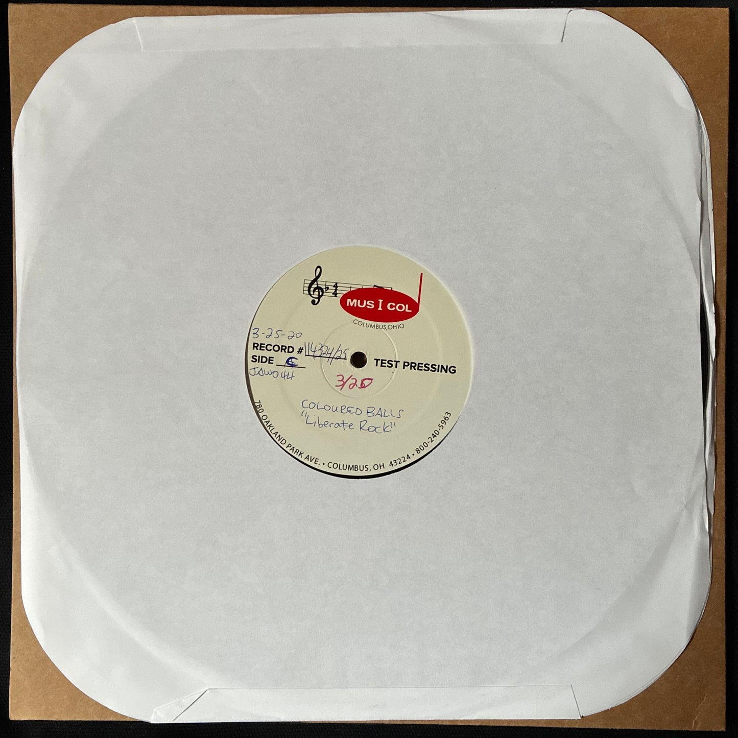 COLOURED BALLS - LIBERATE ROCK (2LP) (TEST PRESSING) (USED VINYL 2020 US M-/M-)