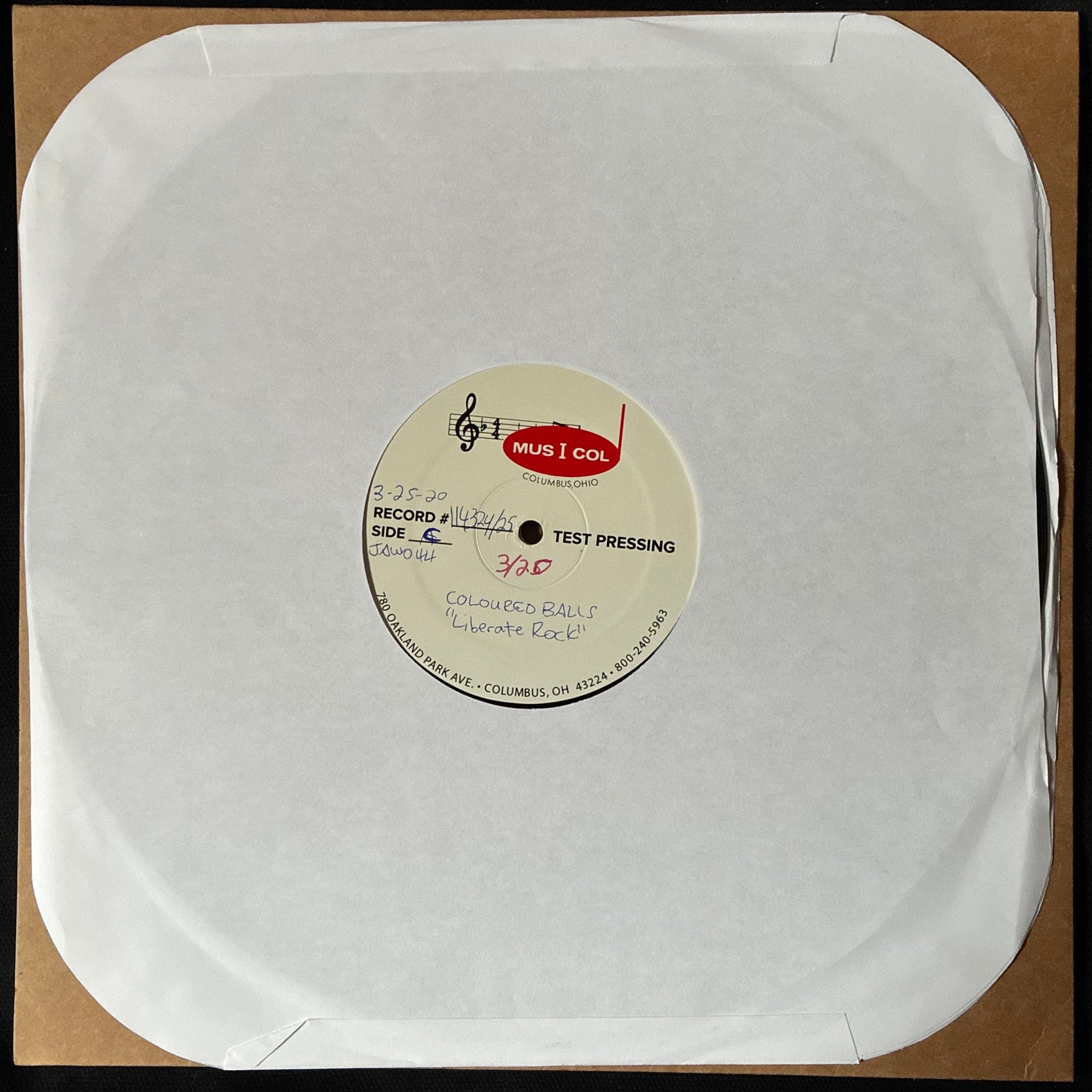 COLOURED BALLS - LIBERATE ROCK #3/20 (USED VINYL 2020 U.K. 2LP M- M-)