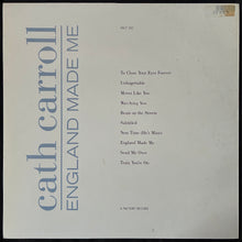 Load image into Gallery viewer, CATH CARROL - ENGLAND MADE ME (USED VINYL 1991 UK M-/EX+)
