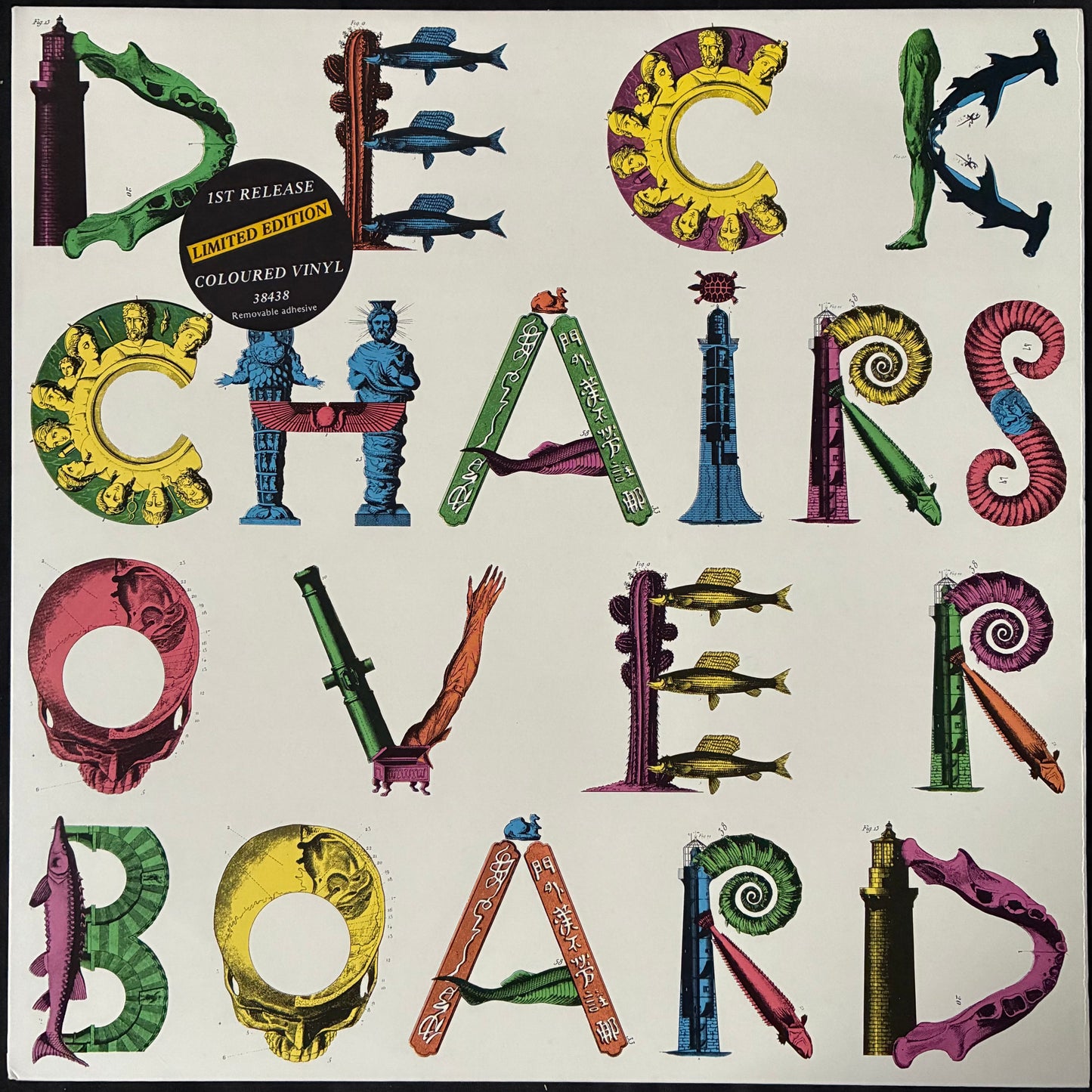 DECKCHAIRS OVERBOARD - DECKCHAIRS OVERBOARD (SIGNED) (RED COLOURED) (USED VINYL 1985 AUS M-/M-)