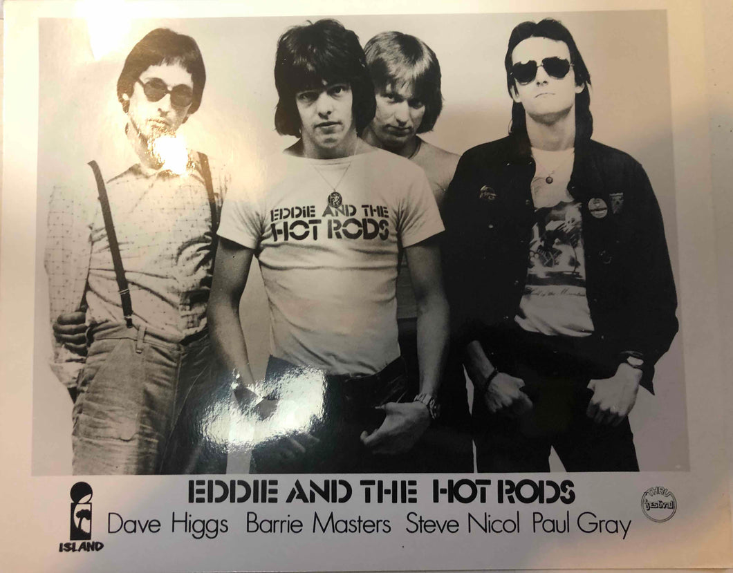 EDDIE & THE HOT RODS - 1976 AUST PROMO PHOTO