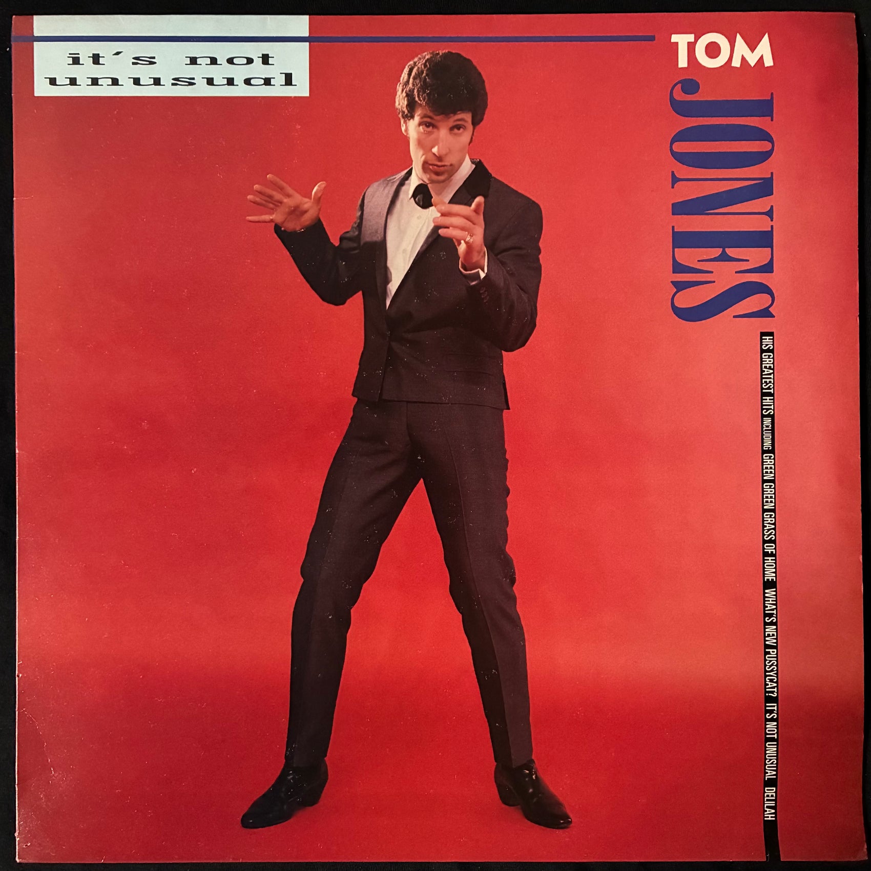 TOM JONES - IT'S NOT UNUSUAL (USED VINYL 1987 UK EX/EX)
