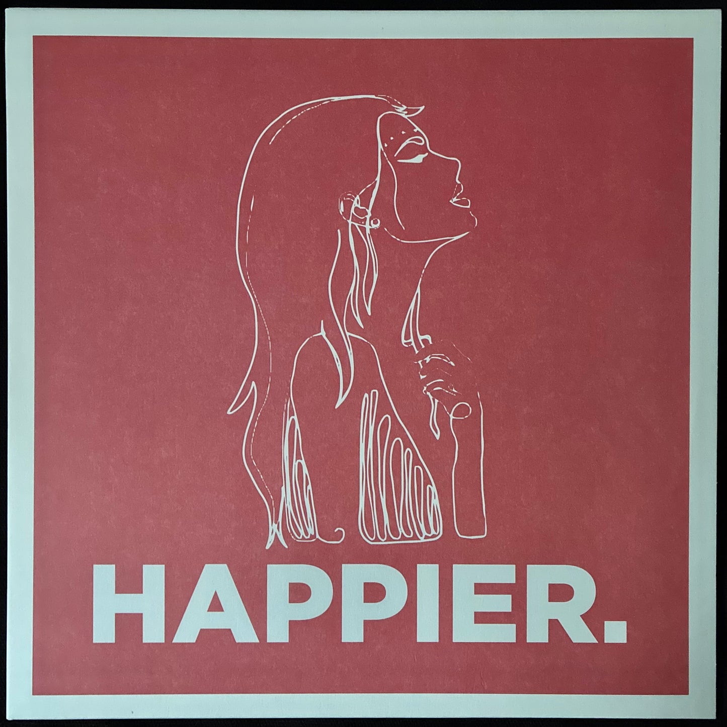 AS DECEMBER FALLS - HAPPIER (PINK/ORANGE SPLATTER) (USED VINYL 2024 EU M-/M-)