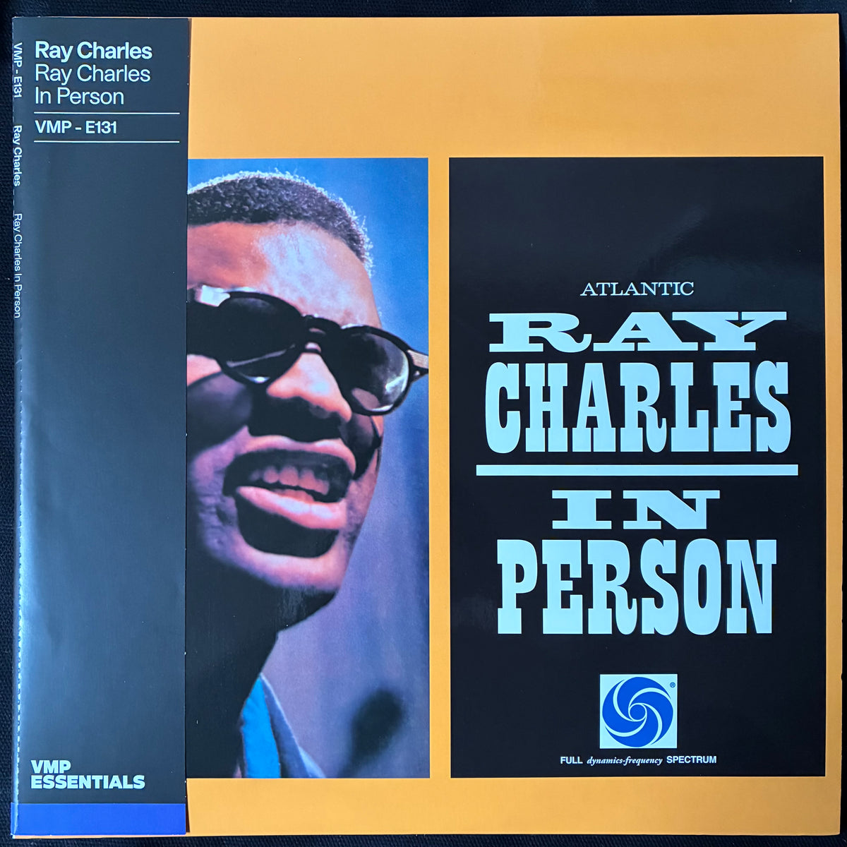 RAY CHARLES - RAY CHARLES IN PERSON (MONO) (VMP PRESSING) (BLUE COLOURED) (USED VINYL 2023 US M-/M-)