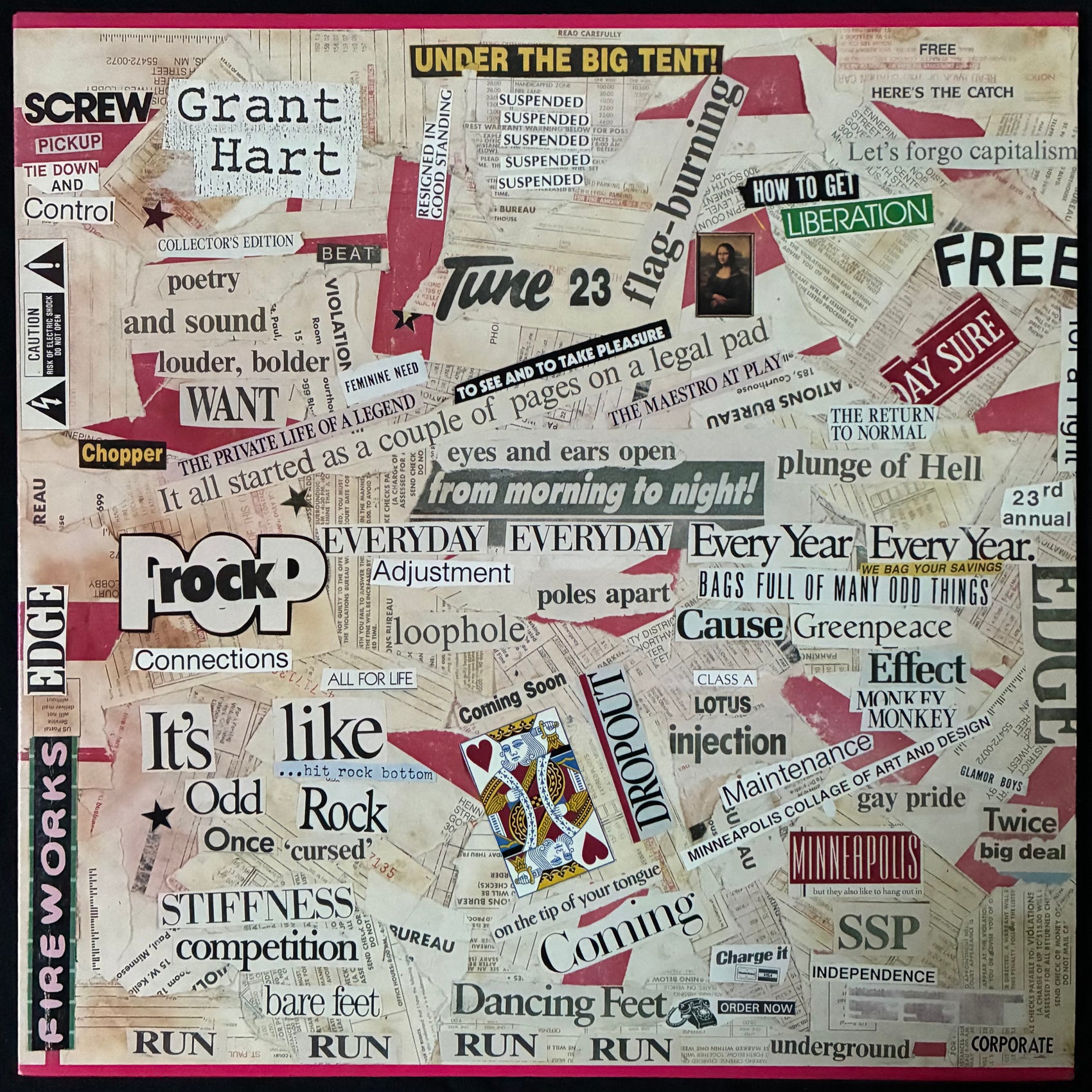 GRANT HART - INTOLERANCE (USED VINYL 1989 US EX+/M-)
