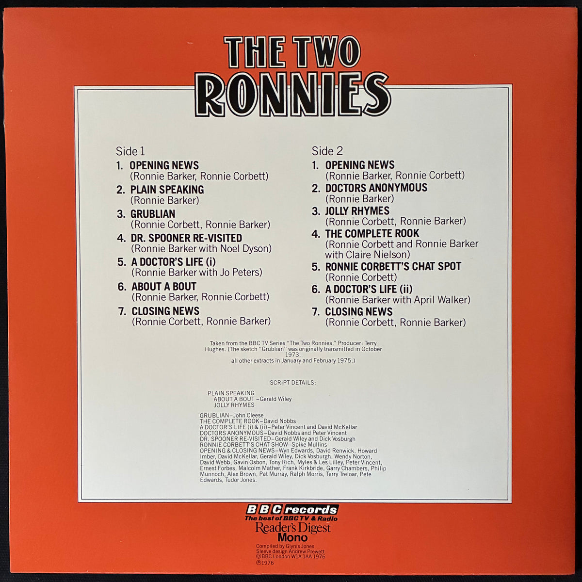 VARIOUS ARTISTS - THE BBC COMEDY ALBUM (6LP BOX SET) (USED VINYL 1976 AUS M-/M-)
