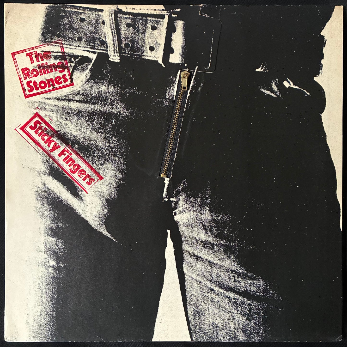 ROLLING STONES - STICKY FINGERS (WARHOL ZIPPER SLEEVE) (USED VINYL 1979 UK M-/EX+)