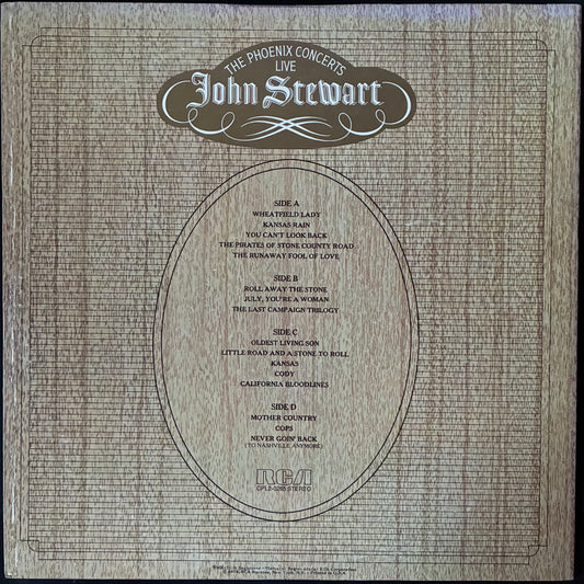 JOHN STEWART - THE PHOENIX CONCERTS (2LP) (USED VINYL 1974 US M-/EX)