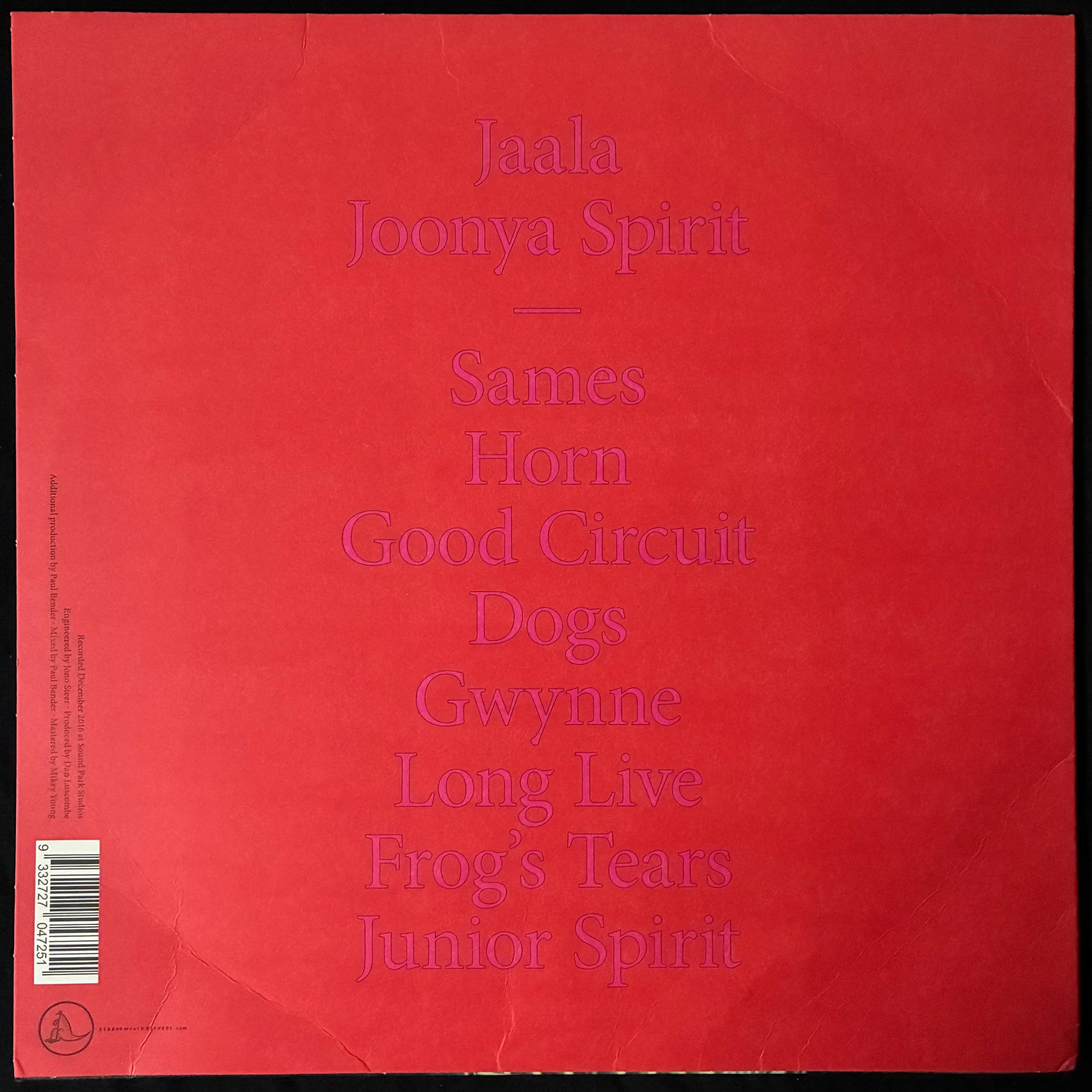 JAALA - JOONYA SPIRIT (USED VINYL 2018 AUS M-/EX+)
