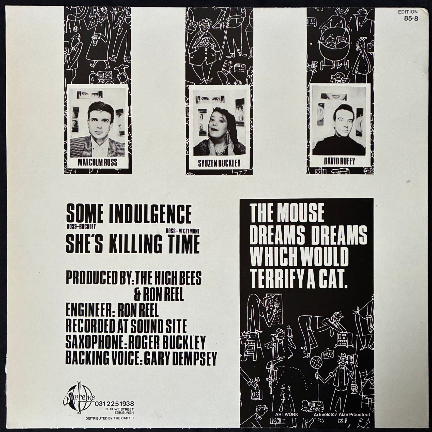 HIGH BEES - SOME INDULGENCE (12") (USED VINYL 1985 UK M-/M-)