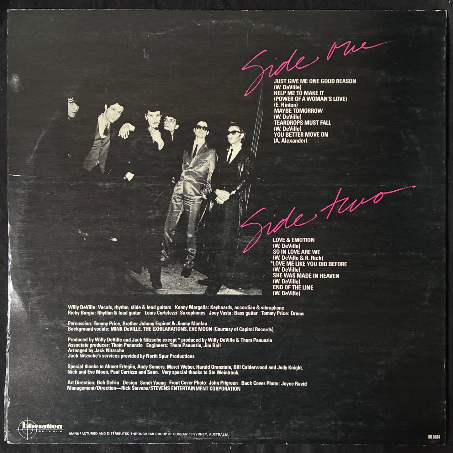 MINK DEVILLE - COUP DE GRÂCE (USED VINYL 1981 AUS M-/EX+)