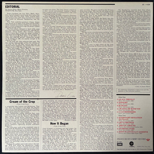 RASPBERRIES - RASPBERRIES' BEST FEAT. ERIC CARMEN (USED VINYL 1976 AUS M-/M-)