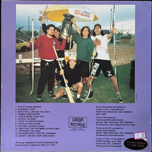 SNFU - THE LAST OF THE BIG TIME SUSPENDERS (YELLOW/WHITE COLOURED) (USED VINYL 1991 US EX+/EX-)
