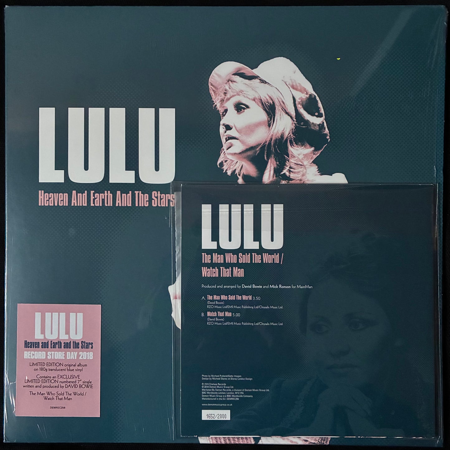 LULU - HEAVEN AND EARTH AND THE STARS (LP+7") (BLUE COLOURED) (USED VINYL 2018 UK/EU M-/M-)