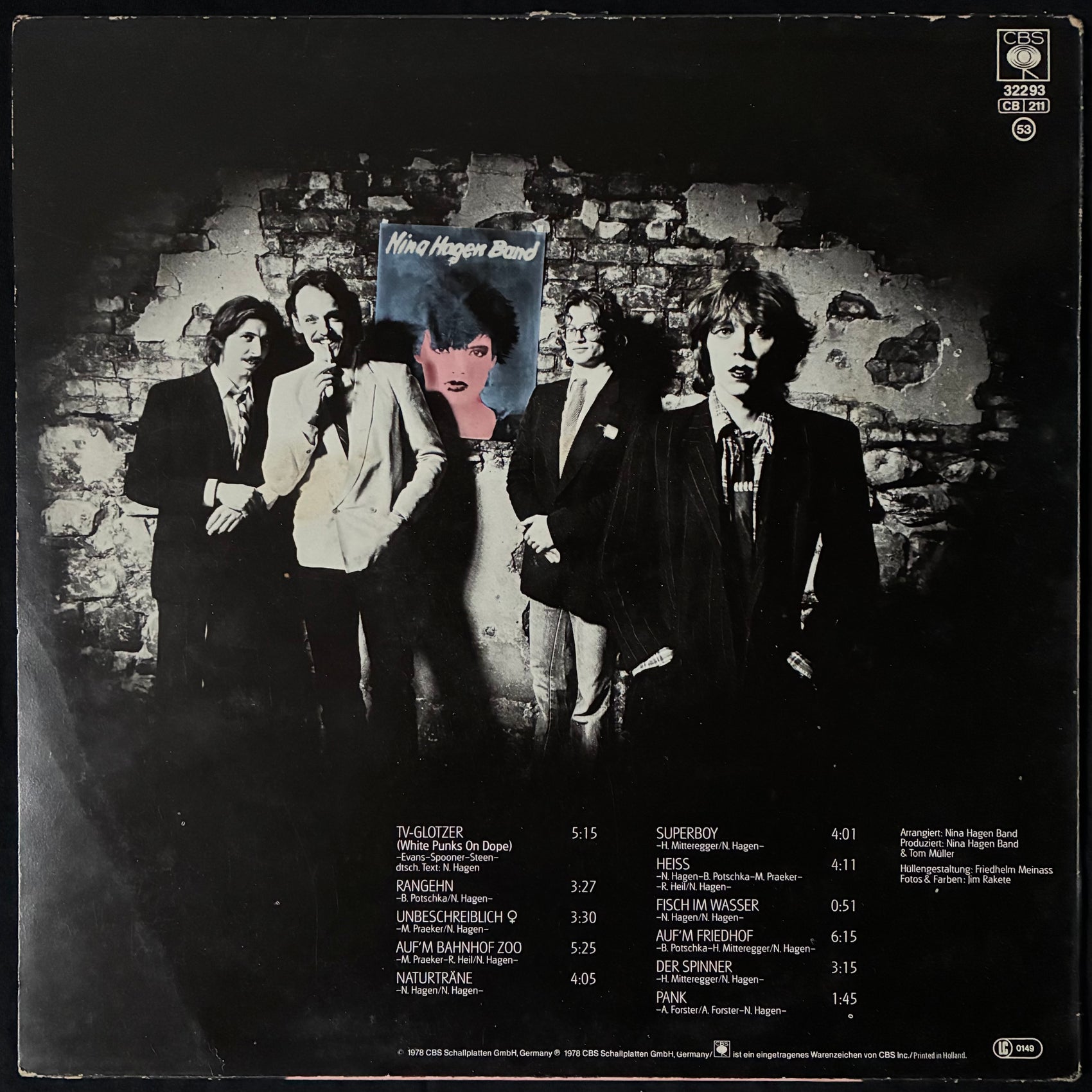 NINA HAGEN - NINA HAGEN BAND (USED VINYL 1978 NETHERLANDS EX+/EX-)