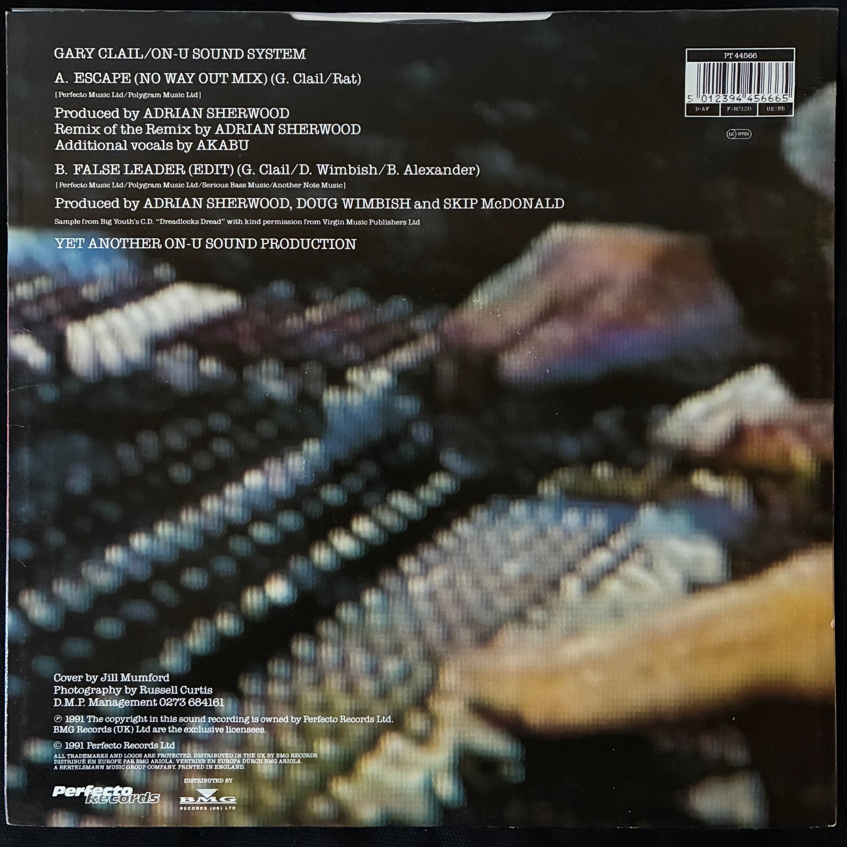 GARY CLAIL & ON-U SOUND SYSTEM - ESCAPE (12") (USED VINYL 1991 UK M-/EX+)