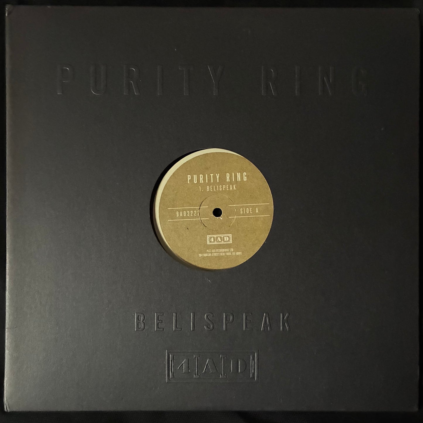 PURITY RING - BELISPEAK (12") (USED VINYL 2012 UK M-)