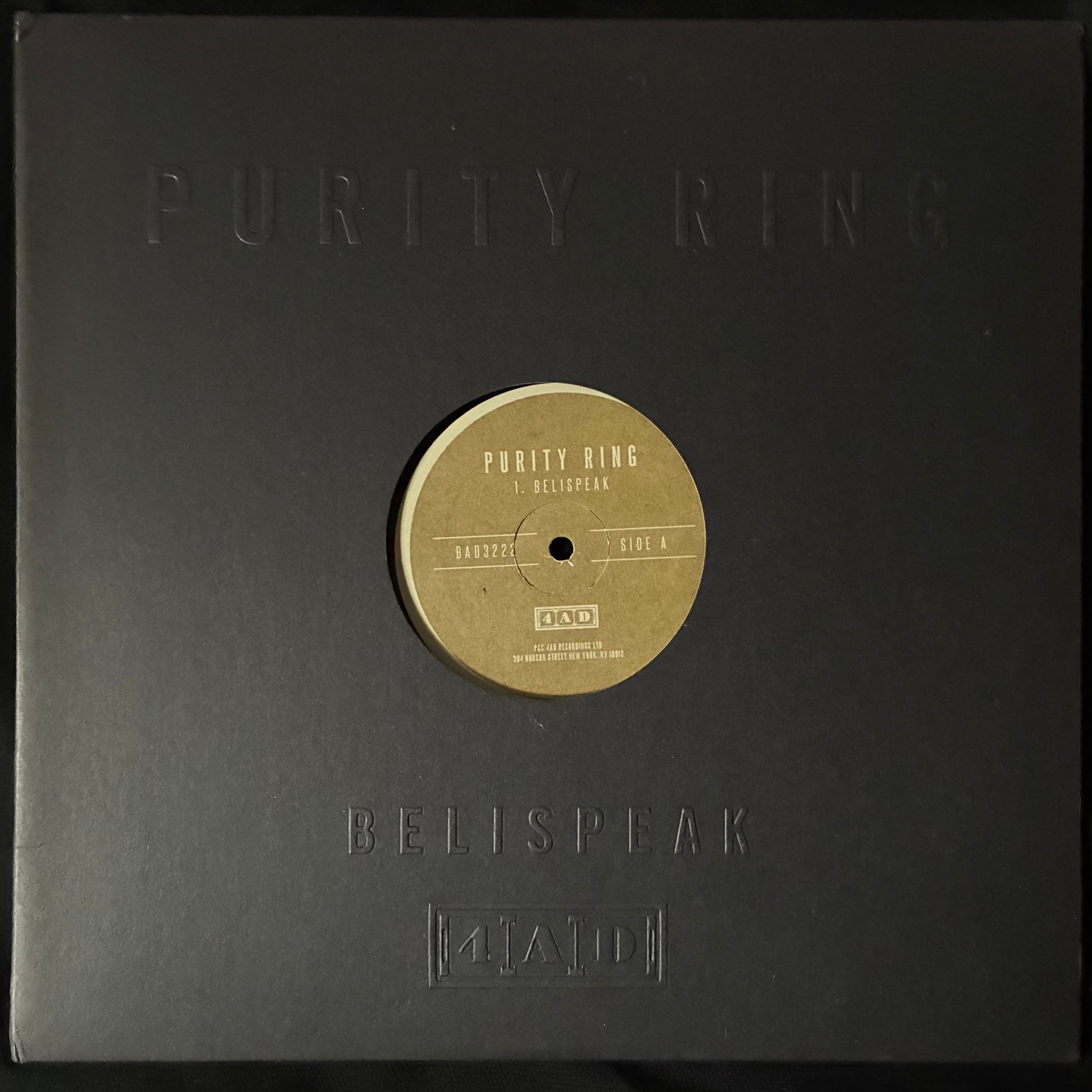 PURITY RING - BELISPEAK (12") (USED VINYL 2012 UK M-)