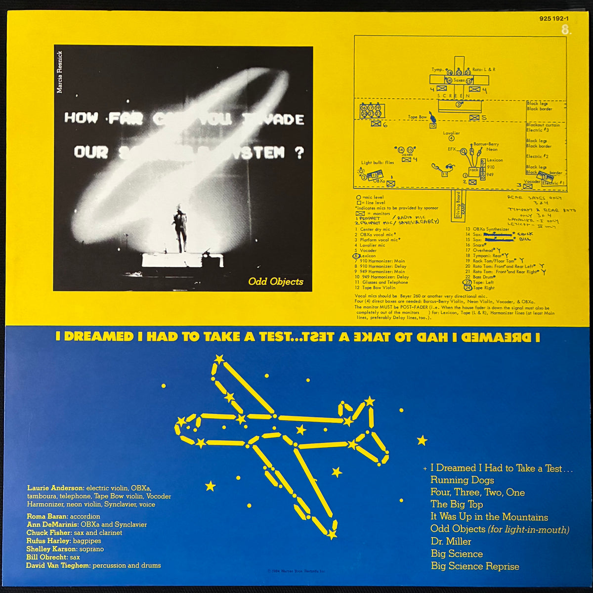 LAURIE ANDERSON - UNITED STATES LIVE (5LP BOX SET) (USED VINYL 1984 EU M-/M-/EX+)